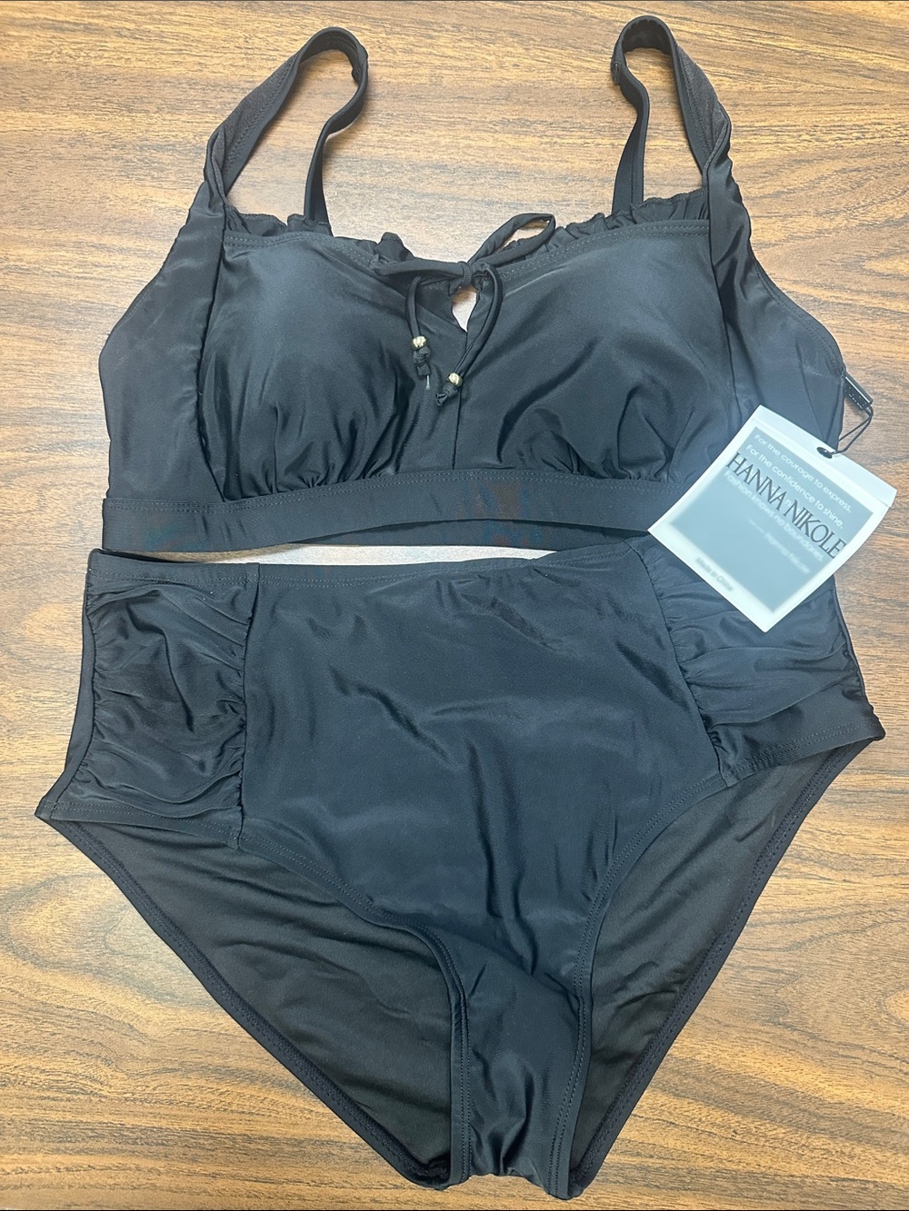 Black High-Waist Bikini Set